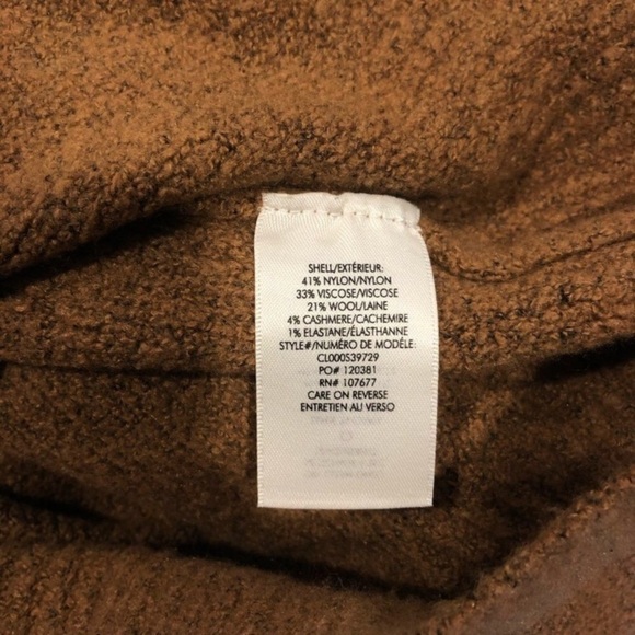 ALICE + OLIVIA | LIKE NEW Women’s Roma Boucle Pullover Sweater Cognac Small - Picture 5 of 5